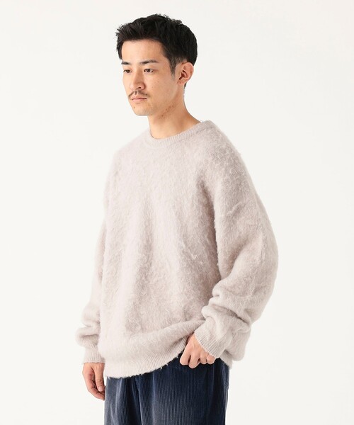 B:MING by BEAMS(ビーミングバイビームス)の「ダブル ジャカード ニット(ユニセックス)(ニット/セーター・メンズ・ブラック/ネイビー/ナチュラル・S/XL/L/M)」の5枚目の写真
