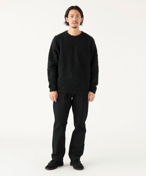 B:MING by BEAMS(ビーミングバイビームス)の「ダブル ジャカード ニット(ユニセックス)(ニット/セーター・メンズ・ブラック/ネイビー/ナチュラル・S/XL/L/M)」の4枚目の写真