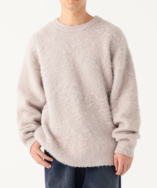 B:MING by BEAMS(ビーミングバイビームス)の「ダブル ジャカード ニット(ユニセックス)(ニット/セーター・メンズ・ブラック/ネイビー/ナチュラル・S/XL/L/M)」の1枚目の写真