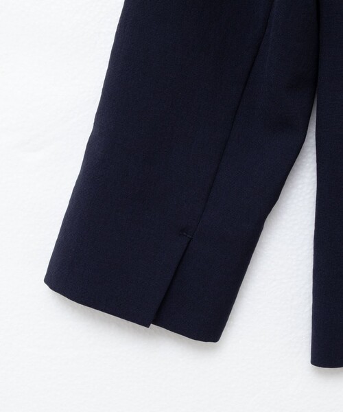 NOLLEY’S（ノーリーズ）の「ウォッシャブルエコボイルノーカラージャケット（ノーカラージャケット・レディース・キャメル/ネイビー・36/38）」の20枚目の写真