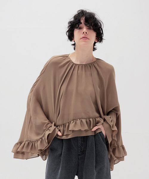 DRESSLAVE(ドレスレイブ)の「boho chic blouse(ボーホーシックブラウス)(シャツ/ブラウス・レディース・ブラウン/ブルー・38)」の1枚目の写真