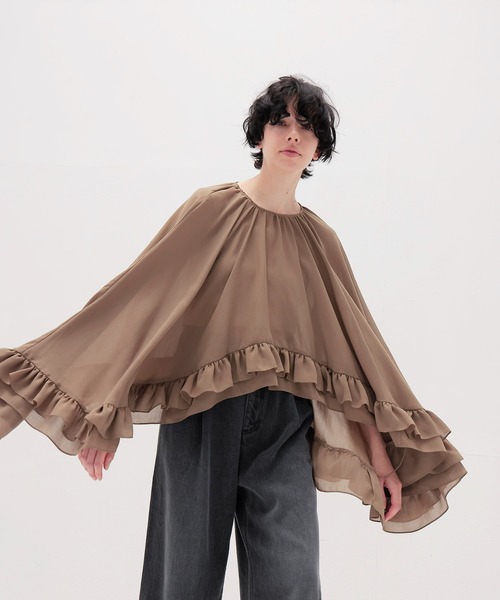 DRESSLAVE(ドレスレイブ)の「boho chic blouse(ボーホーシックブラウス)(シャツ/ブラウス・レディース・ブラウン/ブルー・38)」の18枚目の写真