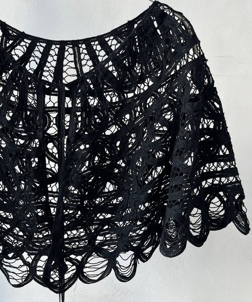 DouDou（ドゥドゥ）の「バテンレースボレロ（ストール/ショール・レディース・ブラック/ホワイト・FREE）」の14枚目の写真