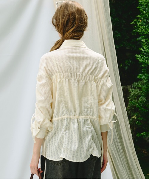 loin nuit（ロワンニュイ）の「shirring ribbon tops / シャーリング
