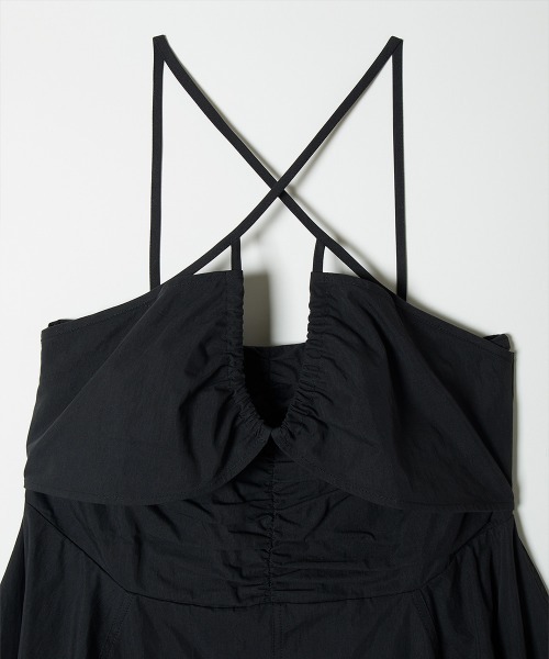 TELOPLAN(テーロプラン)の「【TELOPLAN】Yvette Dress / イヴェットドレス(ワンピース・レディース・スモークグレー/ブラック・ONE SIZE)」の7枚目の写真