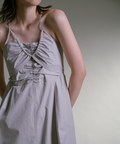 TELOPLAN(テーロプラン)の「【TELOPLAN】Yvette Dress / イヴェットドレス(ワンピース・レディース・スモークグレー/ブラック・ONE SIZE)」の9枚目の写真