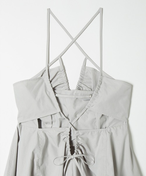 TELOPLAN(テーロプラン)の「【TELOPLAN】Yvette Dress / イヴェットドレス(ワンピース・レディース・スモークグレー/ブラック・ONE SIZE)」の13枚目の写真