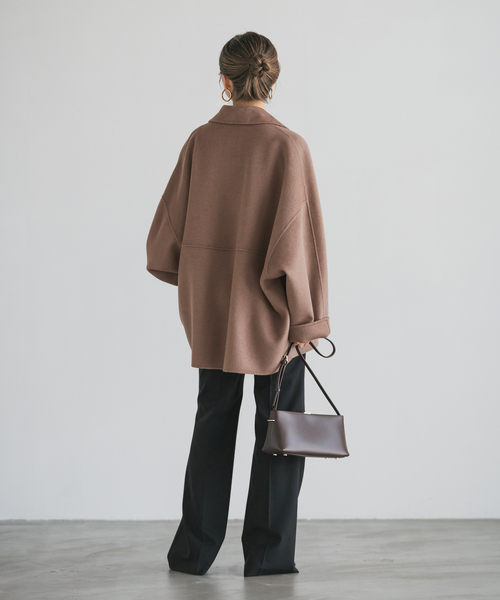 【最終価格】Noble super160s リバードルマンショートコート 追加》Super160s リバードルマンショートコート（その他アウター