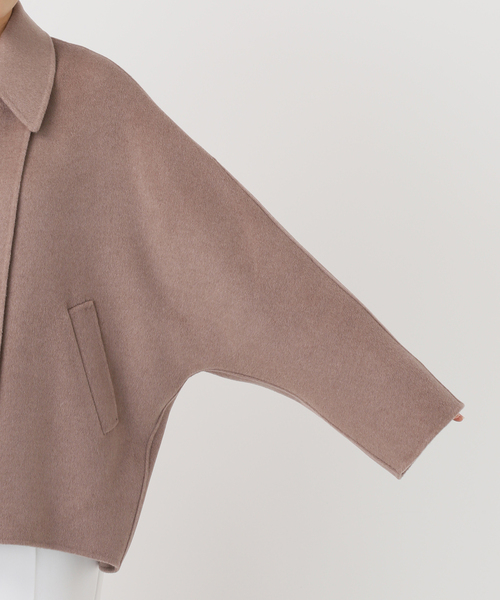 Noble(ノーブル)の「《追加》Super160s リバードルマンショートコート(その他アウター・レディース・モカ/ベージュ・36/38)」の15枚目の写真