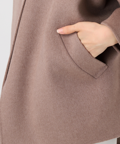 Noble(ノーブル)の「《追加》Super160s リバードルマンショートコート(その他アウター・レディース・モカ/ベージュ・36/38)」の13枚目の写真