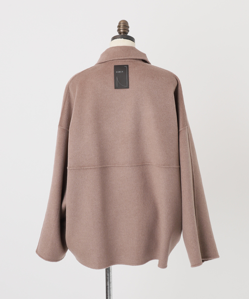 Noble(ノーブル)の「《追加》Super160s リバードルマンショートコート(その他アウター・レディース・モカ/ベージュ・36/38)」の11枚目の写真