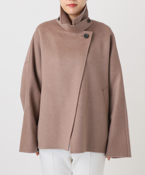 Noble(ノーブル)の「《追加》Super160s リバードルマンショートコート(その他アウター・レディース・モカ/ベージュ・36/38)」の10枚目の写真