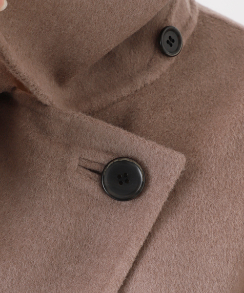 Noble(ノーブル)の「《追加》Super160s リバードルマンショートコート(その他アウター・レディース・モカ/ベージュ・36/38)」の8枚目の写真