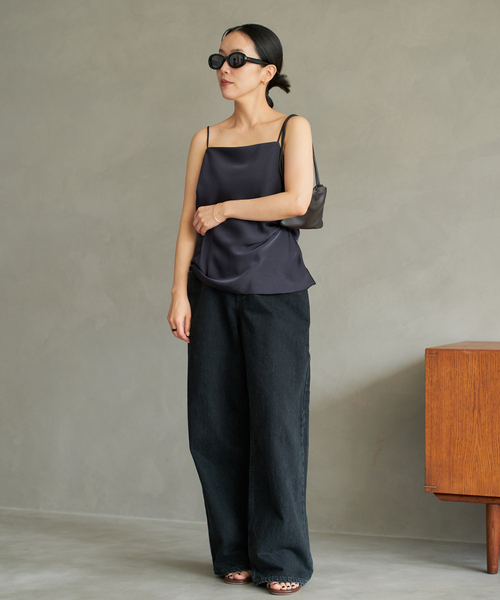 Plage Satin Uneck キャミソール dull satin キャミソール（キャミソール）｜Plage（プラージュ