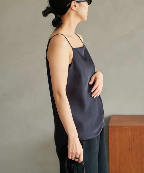dull satin キャミソール　ブラウン dull satin キャミソール（キャミソール）｜Plage（プラージュ