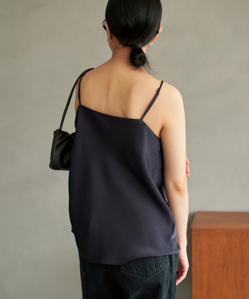 dull satin キャミソール plage 2025AW Plage - plage2025AW⭐︎dull satin camisole茶色⭐︎プラージュ