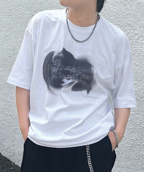 セール】25SS ビッグシルエット プレーティング 半袖Tシャツ