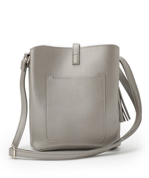 grove(グローブ)の「人間工学ベルトタッセル縦型ショルダー(ショルダーバッグ・レディース・モスグリーン/ボルドー/シルバー系その他/ブラック・00)」の15枚目の写真