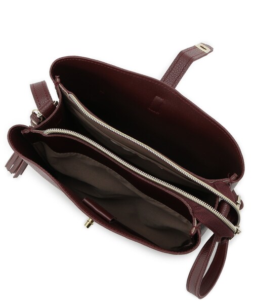 grove(グローブ)の「人間工学ベルトタッセル縦型ショルダー(ショルダーバッグ・レディース・モスグリーン/ボルドー/シルバー系その他/ブラック・00)」の10枚目の写真