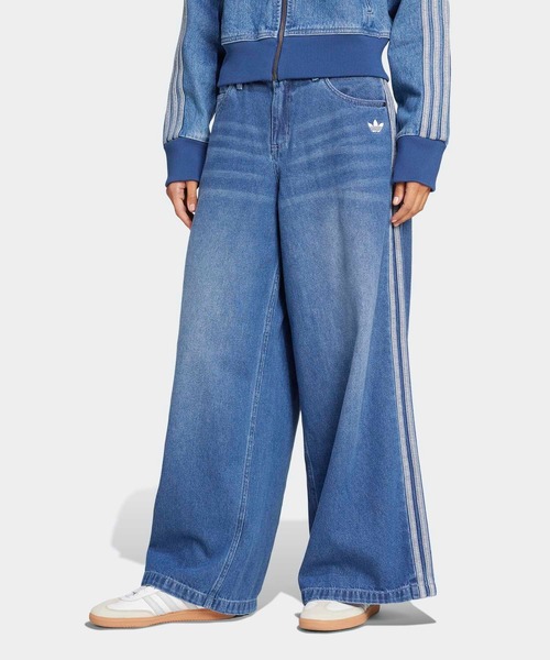 大人気 adidas PREMIUM ESSENTIALS DENIM STRAIGHT LEG パンツ adidas women Premium Essentials Denim Straight Leg Pants | eBay