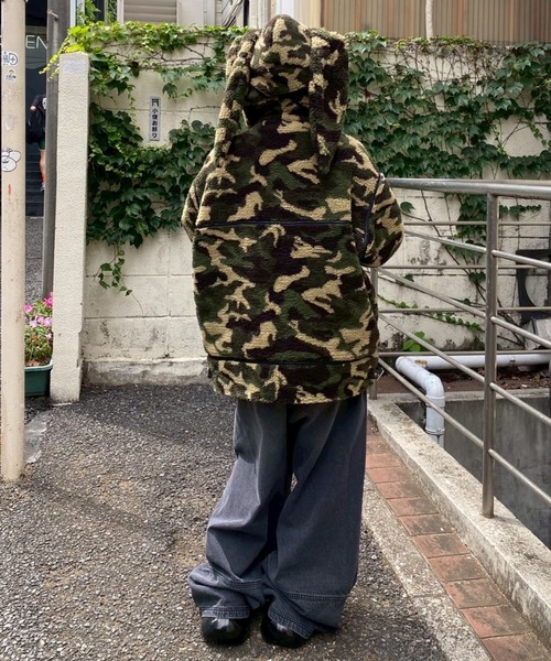 Candy Stripper（キャンディストリッパー）の「BUNNY BOA ジャケット（ダウンジャケット/コート・レディース・グレー/カーキ/ラベンダー・FREE）」の8枚目の写真