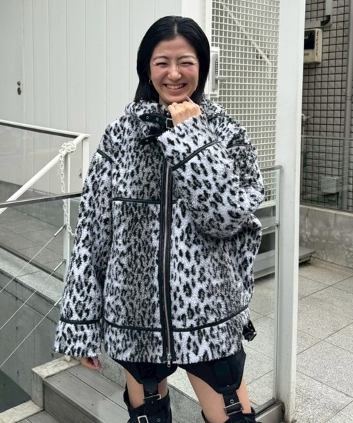 Candy Stripper（キャンディストリッパー）の「BUNNY BOA ジャケット（ダウンジャケット/コート・レディース・グレー/カーキ/ラベンダー・FREE）」の10枚目の写真