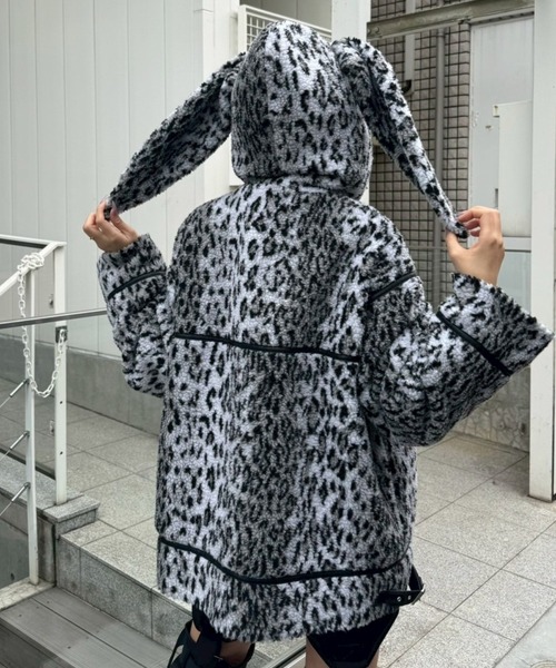 Candy Stripper（キャンディストリッパー）の「BUNNY BOA ジャケット（ダウンジャケット/コート・レディース・グレー/カーキ/ラベンダー・FREE）」の13枚目の写真