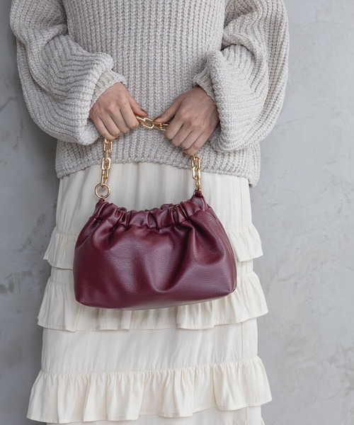 A part by（アパートバイ）の「チェーン2WAYBAG（ショルダーバッグ・レディース・ボルドー/ライトベージュ/ブラック/グリーン系その他2・FREE）」の4枚目の写真