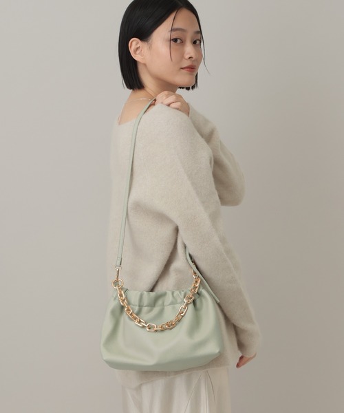 A part by（アパートバイ）の「チェーン2WAYBAG（ショルダーバッグ・レディース・ボルドー/ライトベージュ/ブラック/グリーン系その他2・FREE）」の6枚目の写真