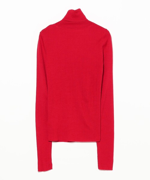 B:MING by BEAMS(ビーミングバイビームス)の「ウール混 リブニット タートルネック(ニット/セーター・レディース・オフホワイト/ブラック/レッド/ブルー・ONE SIZE)」の18枚目の写真