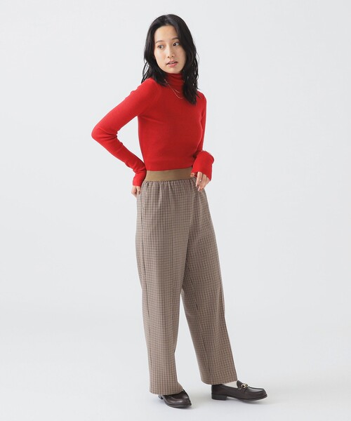 B:MING by BEAMS（ビーミングバイビームス）の「ウール混 リブニット タートルネック (手洗い可)（ニット/セーター・レディース・オフホワイト/ブラック/レッド/ブルー・ONE SIZE）」の21枚目の写真