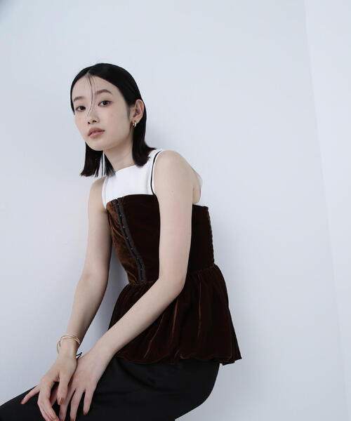 セール】◇ ベルベットキャミビスチェ（キャミソール）｜NATURAL