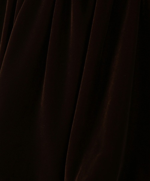 NATURAL BEAUTY BASIC（ナチュラルビューティーベーシック）の「◇ ベルベットキャミビスチェ（キャミソール・レディース・ベージュ/ダークブラウン・FREE）」の10枚目の写真