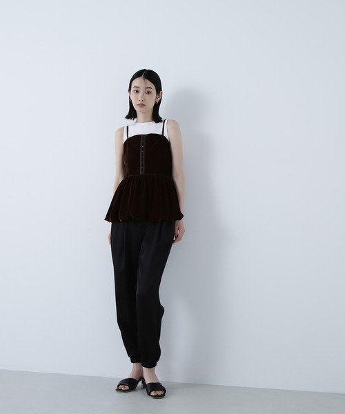 セール】◇ ベルベットキャミビスチェ（キャミソール）｜NATURAL