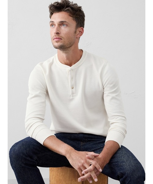 セール】BANANA REPUBLIC FACTORY STORE ワッフルニットヘンリー