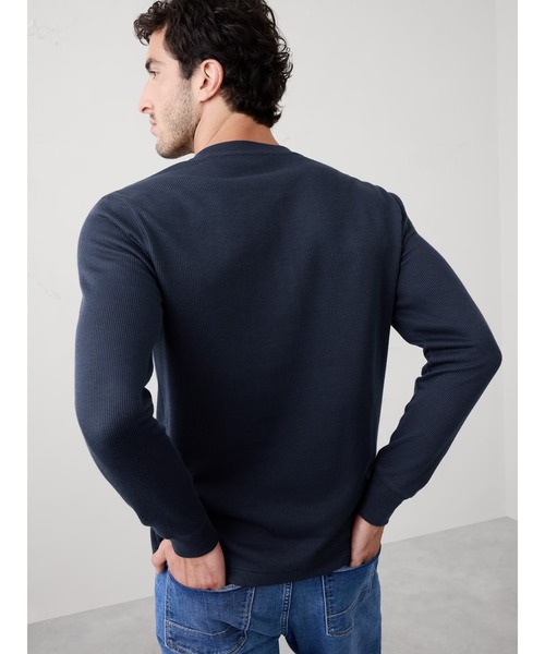 BANANA REPUBLIC FACTORY STORE ワッフルニットヘンリートップス（T