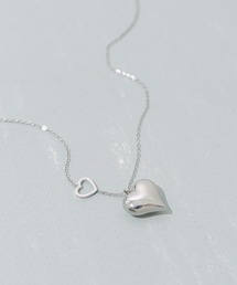 SMELLY | ステンレスプックリメタルハートネックレス(ネックレス)