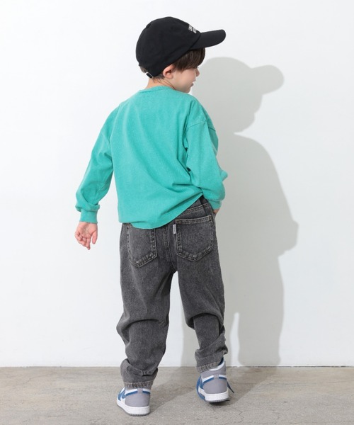 Ocean&Ground(オーシャン&グラウンド)の「Jr.ユーズドウォッシュデニムニットパンツ(スウェットパンツ・キッズ・ダークインディゴブルー/ブラック・150/160)」の8枚目の写真