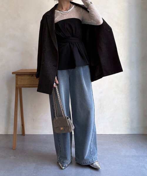 アシメタックビスチェ（シャツ/ブラウス）｜DouDou（ドゥドゥ