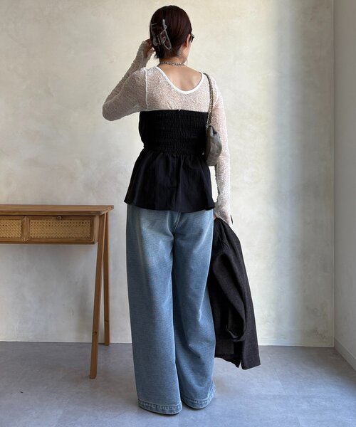 美品】ドゥドゥ アシメタックビスチェ ブラック フリーサイズ DouDou