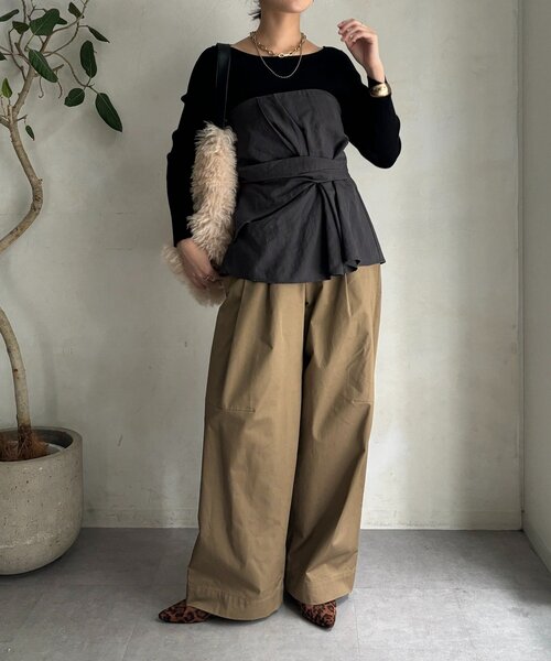 アシメタックビスチェ（シャツ/ブラウス）｜DouDou（ドゥドゥ）の