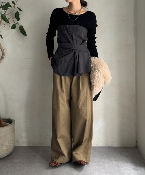 アシメタックビスチェ（シャツ/ブラウス）｜DouDou（ドゥドゥ