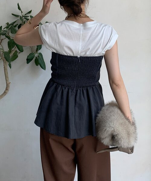 アシメタックビスチェ（シャツ/ブラウス）｜DouDou（ドゥドゥ