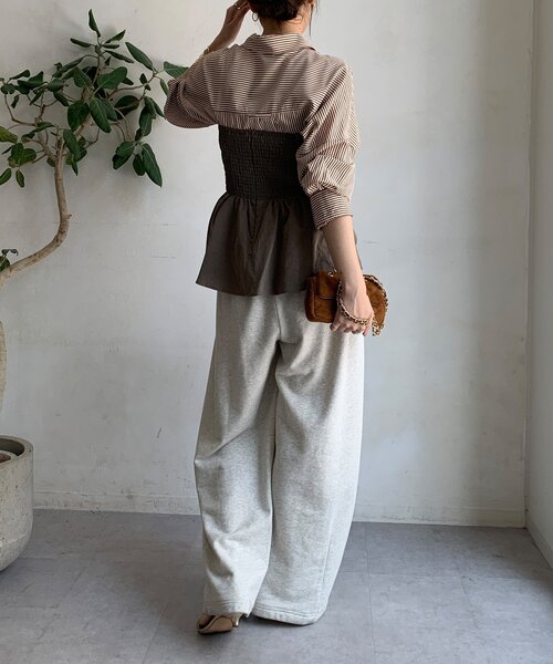 【美品】ドゥドゥ アシメタックビスチェ ブラック フリーサイズ DouDou ブラウス シャツ アシメタックビスチェ レディース