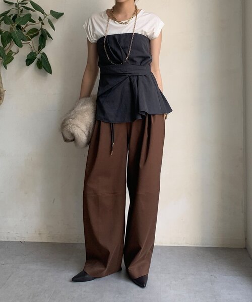 アシメタックビスチェ（シャツ/ブラウス）｜DouDou（ドゥドゥ）の