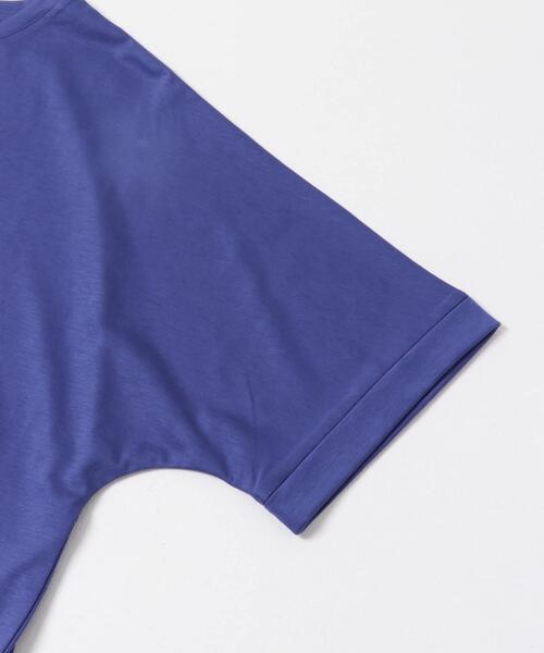 URBAN RESEARCH DOORS（アーバンリサーチドアーズ）の「『UVカット/接触冷感 /マシンウォッシャブル』シルキーコットンロールスリーブプルオーバー（Tシャツ/カットソー・レディース・ブラック/オフホワイト/ブラック系その他/ロイヤルブルー・MEDIUM）」の17枚目の写真