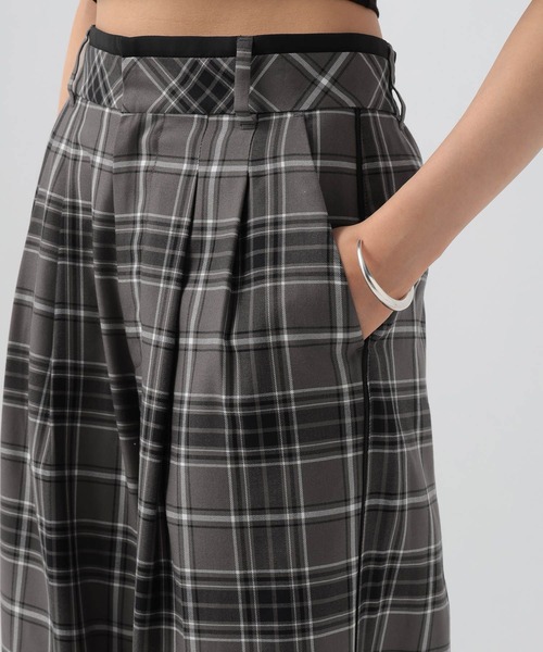 BAYFLOW（ベイフロー）の「チェック柄ワイドパンツ（その他パンツ・レディース・ホワイト/ブラウン/ブラック・FREE）」の15枚目の写真