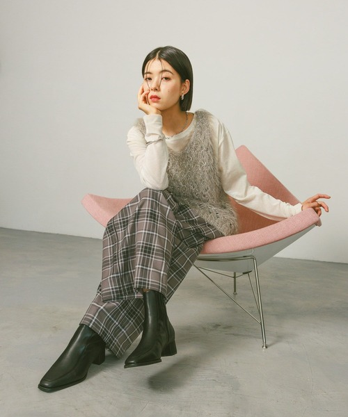 セール】チェック柄ワイドパンツ（その他パンツ）｜BAYFLOW