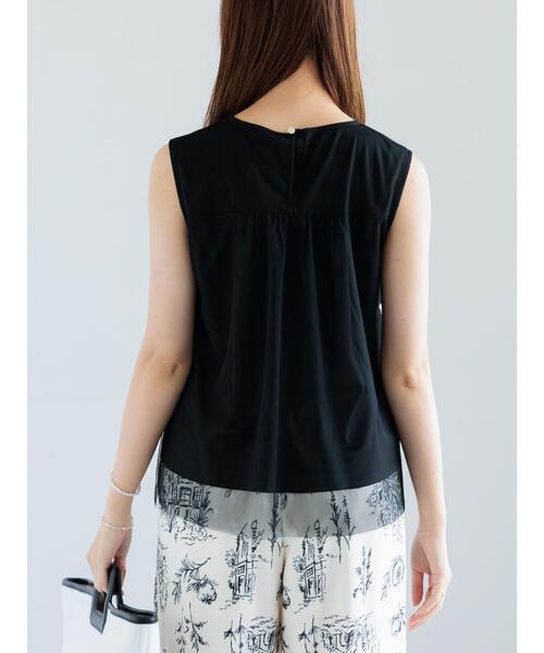 Te chichi(テチチ)の「ティアードチュールプリーツブラウス(シャツ/ブラウス・レディース・シルバーグレー/グリーン/ブラック・F)」の12枚目の写真