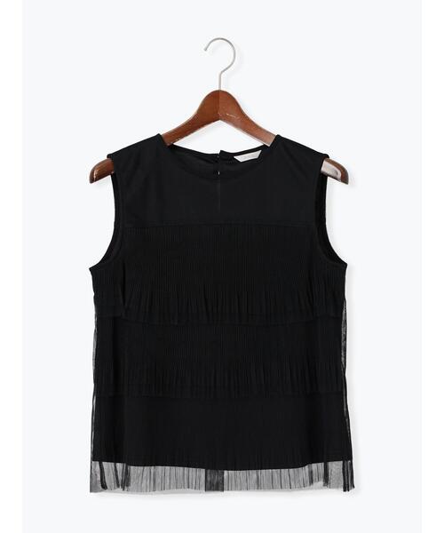 Te chichi(テチチ)の「ティアードチュールプリーツブラウス(シャツ/ブラウス・レディース・シルバーグレー/グリーン/ブラック・F)」の16枚目の写真